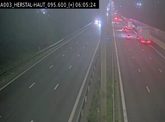 Webcam autoroute Belgique - Herstal - E40 direction Aix-la-Chapelle - BK 97
