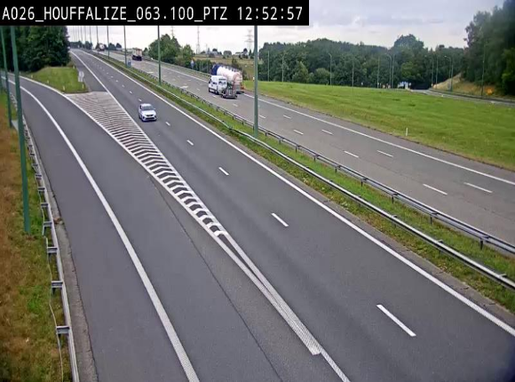Caméra autoroute Belgique - Houffalize, E25 direction Liège