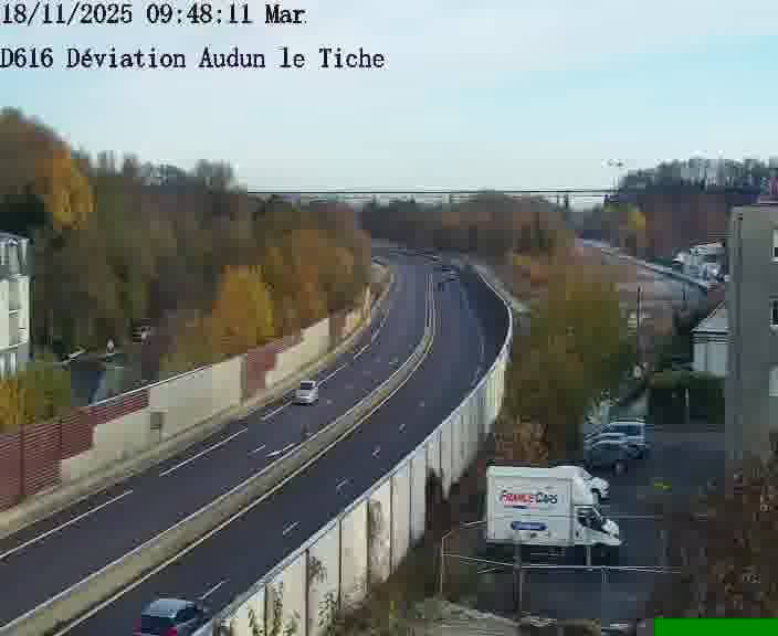 Webcams sur la D616, sur le contournement d'Audun-le-Tiche menant à Belval (Luxembourg)