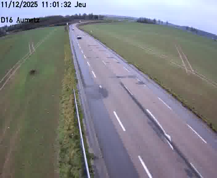 Webcam sur la D16 à Aumetz. Vue orientée vers A30