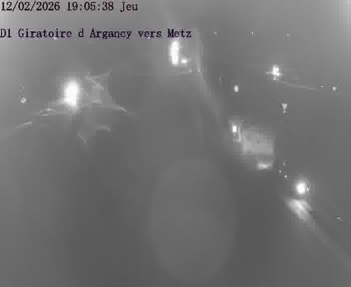 Webcam installée le long de D1 (France) à Argancy, pointée vers Metz, utile pour suivre précisément les conditions de trafic.