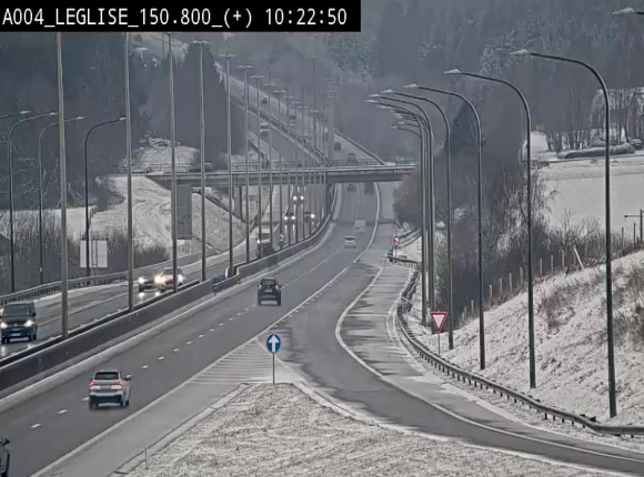 Caméra autoroute Belgique - Côte de Léglise, E411(A4) direction Luxembourg