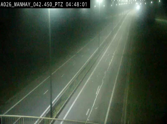 Webcam autoroute A26/E25 à hauteur de Manhay, à la jonction avec la N651 en direction de Liège - BK 42.4