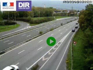Webcam sur la Nationale 201 à hauteur de la sortie Chambéry-Nord, avant à la jonction entre l'A41 et l'A43, en direction de Lyon