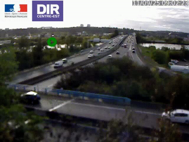Webcam autoroute sur A450 à Pierre-Bénite en direction de Lyon et de l'autoroute A7