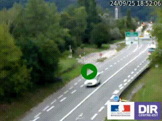 Webcam info trafic à proximité de Vizille sur la N85, au niveau du point de vue du Saut du Moine à Champagnier