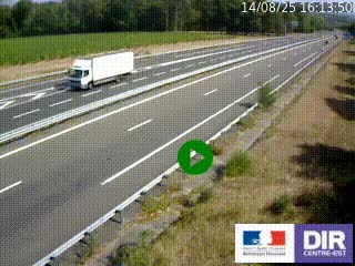 Webcam autoroute sur l'A77 à hauteur de Pouilly-sur-Loire en direction de Nevers