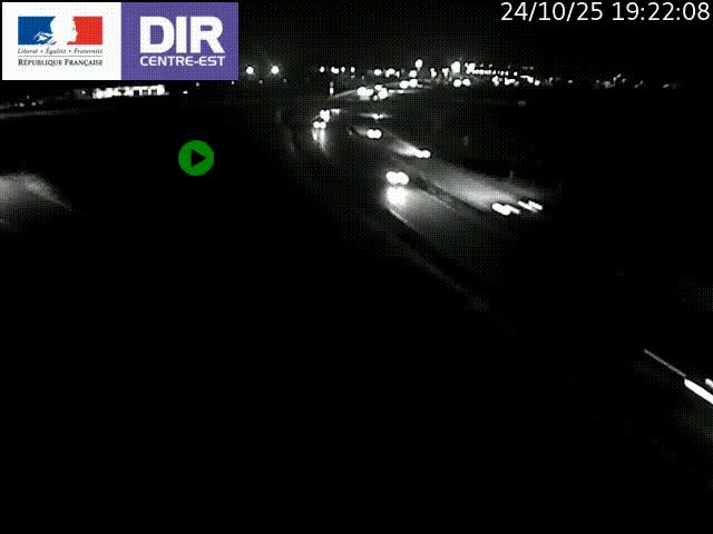 Webcam sur le contournement de Valence, sur la Nationale 7, caméra orientée vers Lyon