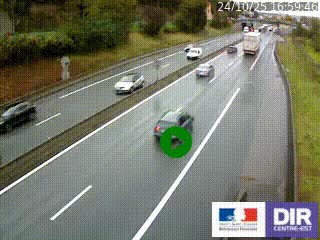 Caméra autoroutière sur l'A47 à hauteur de Givors, a proximité de Lyon. La webcam est orientée vers Lyon