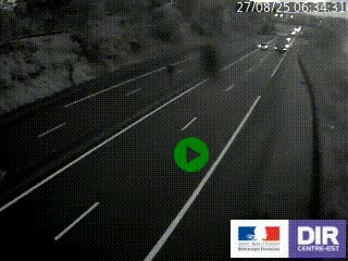 Caméra autoroutière sur l'A47 à hauteur de Givors, a proximité de Lyon. La webcam est orientée vers Lyon