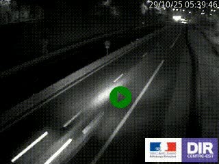 Caméra autoroutière sur l'A47 à hauteur de Givors, a proximité de Lyon. La webcam est orientée vers Lyon