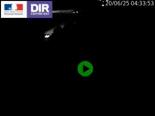 Webcam traffic à Grenoble-sud sur l'autoroute A480. Vue orientée vers l'entrée et la sortie de Grenoble