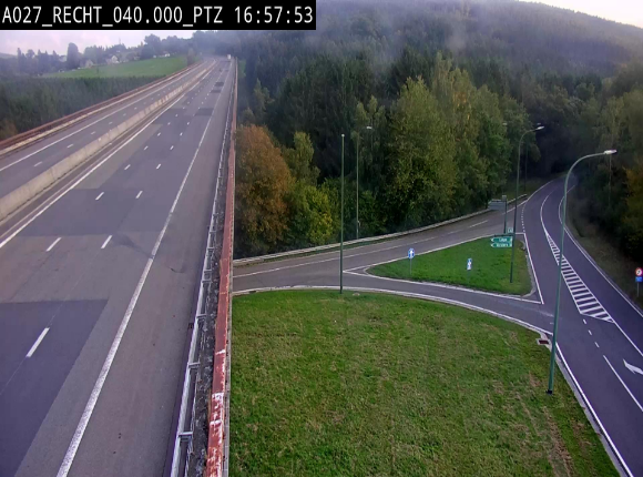 Webcam sur A27/E42 après Malmedy. Vue orientée vers l'Allemagne