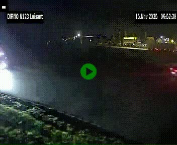 Webcam en périphérie de Chartres sur la N123, à hauteur de Luisant. Vue orientée vers Chartres