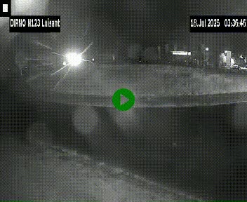 Webcam en périphérie de Chartres sur la N123, à hauteur de Luisant. Vue orientée vers Chartres