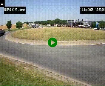 Webcam en périphérie de Chartres sur la N123, à hauteur de Luisant. Vue orientée vers Chartres