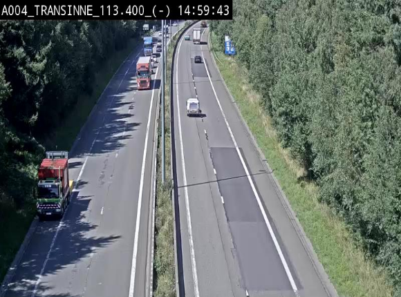 Caméra trafic E411 (A4) - Transinne direction Namur - BK 113.425
