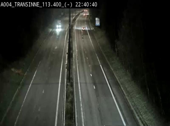 Caméra trafic E411 (A4) - Transinne direction Namur - BK 113.425