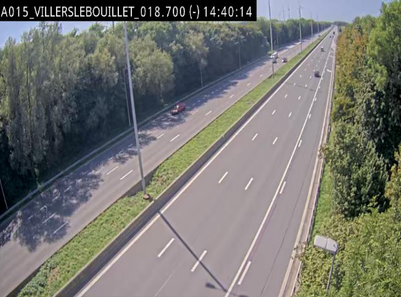 Webcam autoroute Belgique - Villers-le-Bouillet - E42 direction Liège - BK 18.7