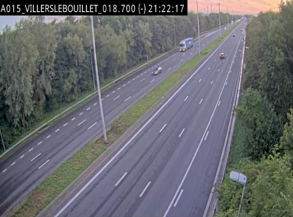 Webcam autoroute Belgique - Villers-le-Bouillet - E42 direction Liège - BK 18.7