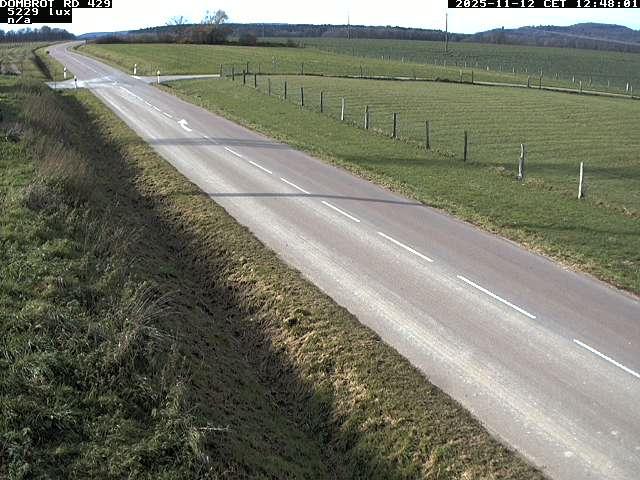 Webcam à Dombrot-le-Sec dans le département des Vosges sur la D429 à 407 mètres d'altitude