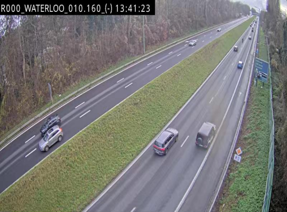 Webcam autoroute Belgique - Waterloo - R0 (ring de Bruxelles) - BK 12.3