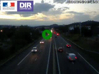 Caméra autoroute à Saint-Etienne (Les Littes) à hauteur du Ikea Saint-Etienne sur l'A72 en direction de Roanne