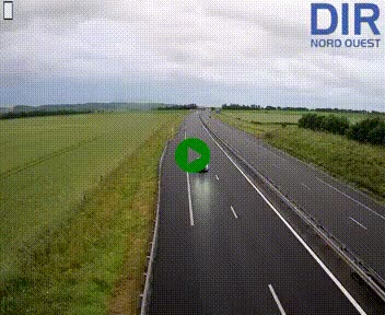 Webcam sur A84 à hauteur de l'échangeur de Poilley avec la N175, au sud d'Avranches