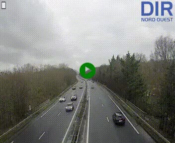 Webcam sur le périphérique de Caen (N814) à l'est de la ville, à Mondeville hauteur de la sortie 2, Presqu'île-Rives de l'Orne, au bout de l'autoroute A13