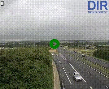 Webcam au début de l'A84 sur le périphérique Ouest de Caen (N814) à hauteur de la sortie 9, Porte de Bretagne