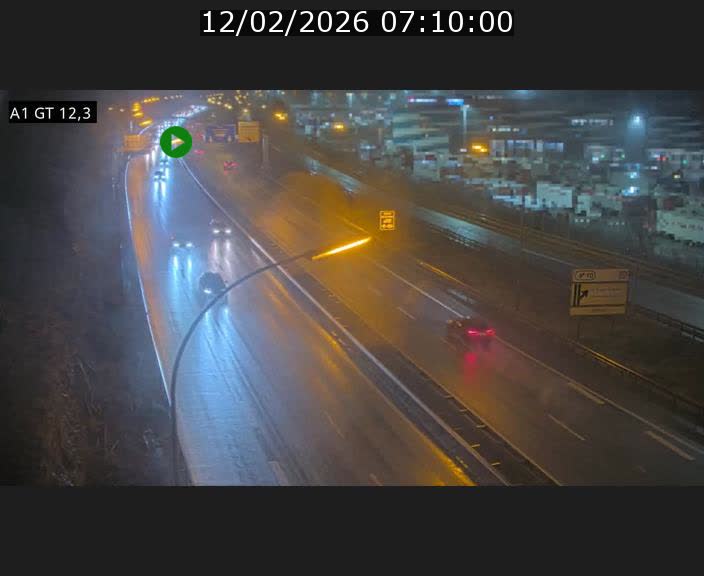 Traffic live webcam Luxembourg Senningerberg - A1 direction Allemagne - BK 12.3