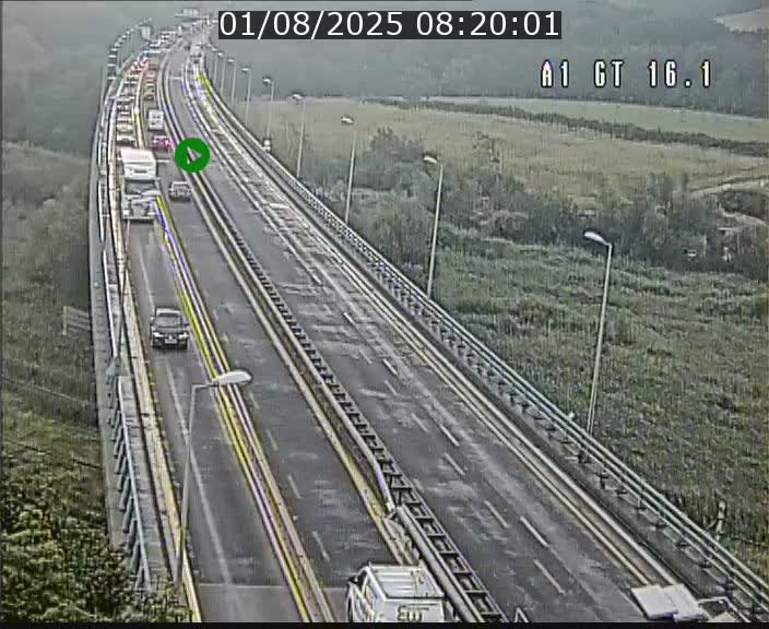 Traffic live webcam Luxembourg Niederanven - A1 direction Allemagne - BK 16.1