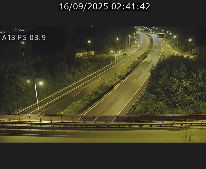 Traffic live webcam Luxembourg Ehlerange - A13 direction Esch-sur-Alzette - BK 6.8