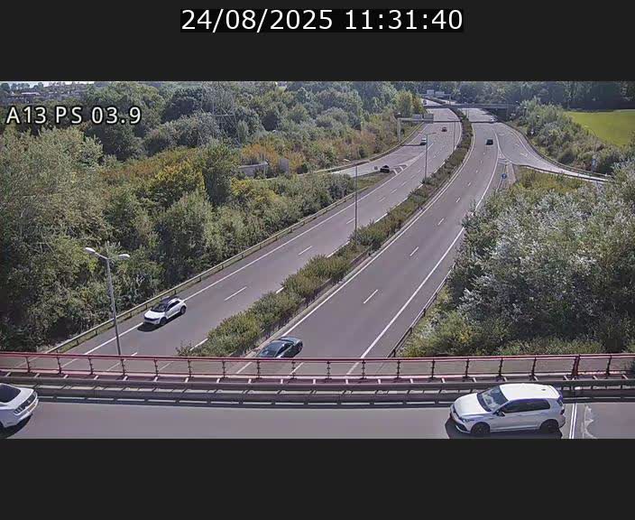 Traffic live webcam Luxembourg Differdange - A13 direction Esch-sur-Alzette - BK 3.9