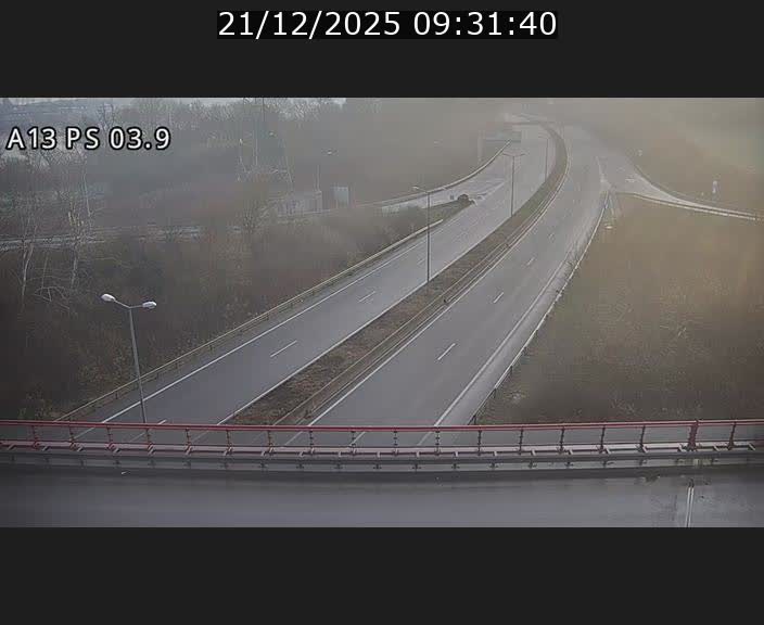 Traffic live webcam Luxembourg Differdange - A13 direction Esch-sur-Alzette - BK 3.9