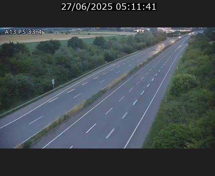 Webcam trafic sur A13 à hauteur de Mondorf-les-Bains en direction d'Altwies