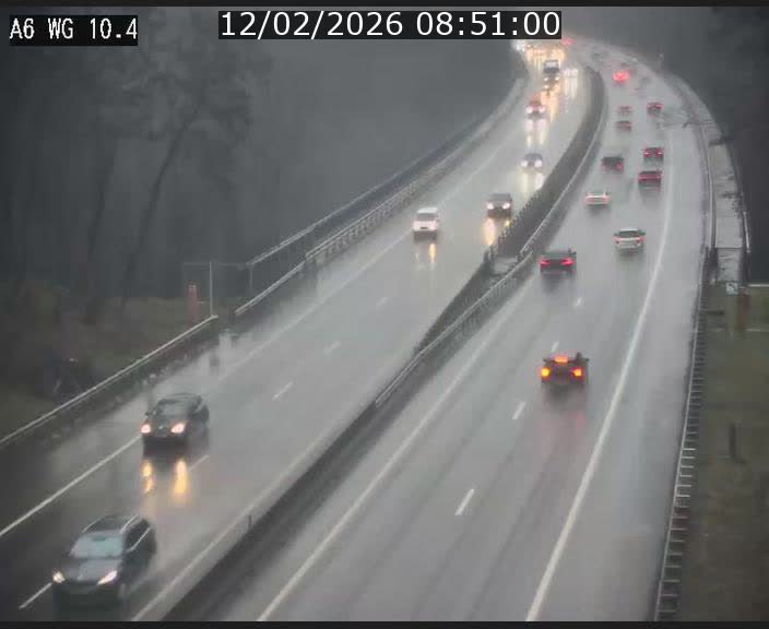 Traffic live webcam Luxembourg Mamer - A6 - BK 10.4 - direction Luxembourg/France/Allemagne