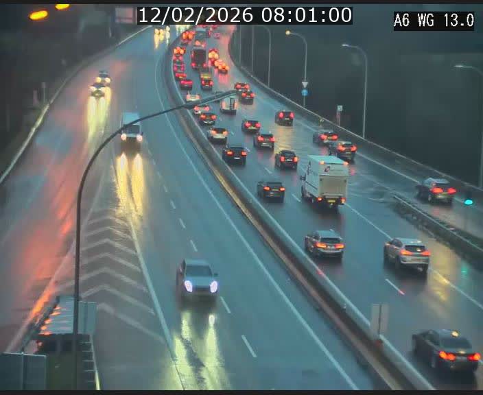 Traffic live webcam Luxembourg Mamer - A6 - BK 13 - direction Luxembourg/France/Allemagne