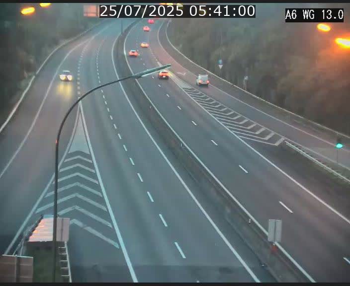 Traffic live webcam Luxembourg Mamer - A6 - BK 13 - direction Luxembourg/France/Allemagne