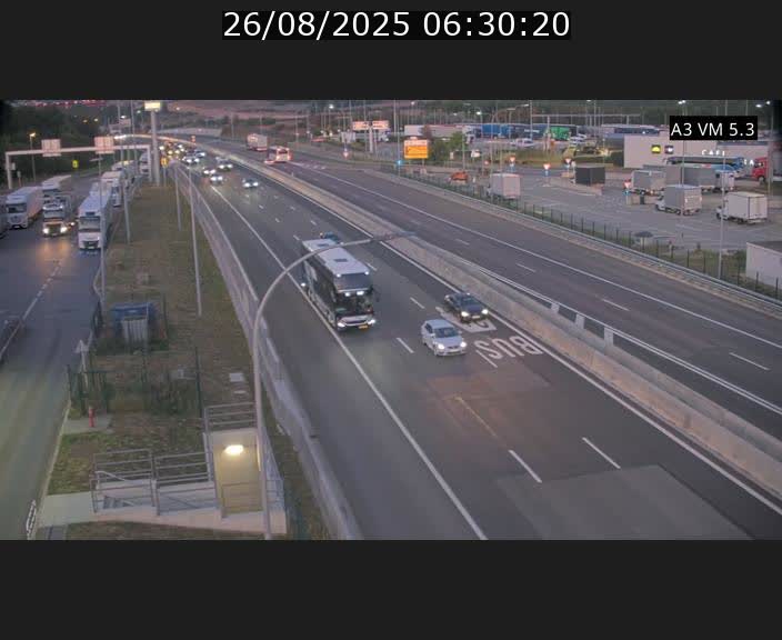 Traffic live webcam Luxembourg Aire de Berchem - A3 - BK 5 - direction France