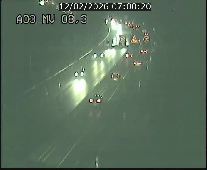 Webcam Autoroute après la Croix de Bettembourg en direction de Luxembourg sur l'A3