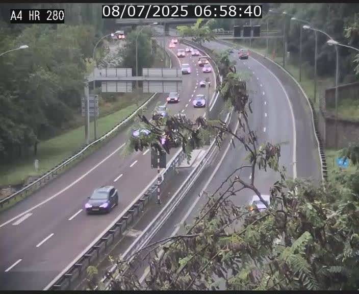 Webcam traffic A4 Luxembourg - BK 0.2 - P+R Bouillon (direction Luxembourg)
