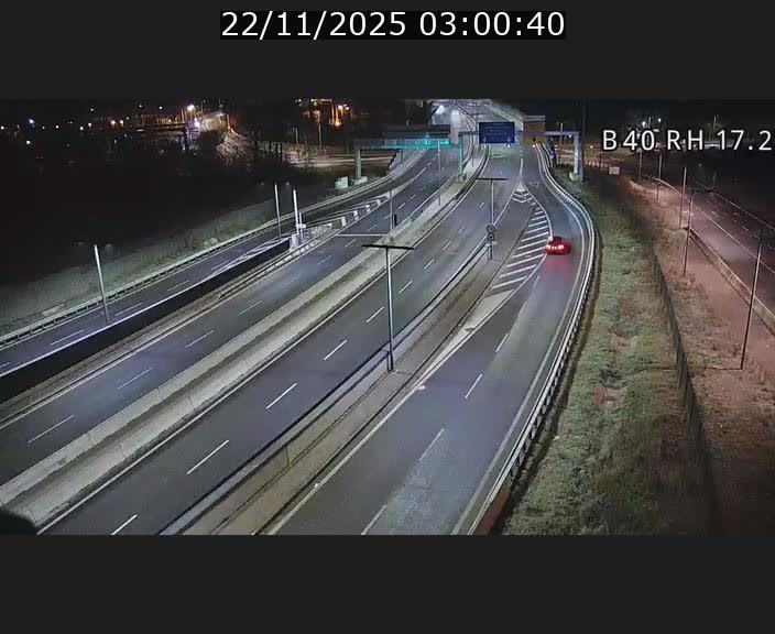 Webcam sur le contournement d'Esch Belval à hauteur de la sortie Université de Luxembourg. Vue orientée vers Luxembourg