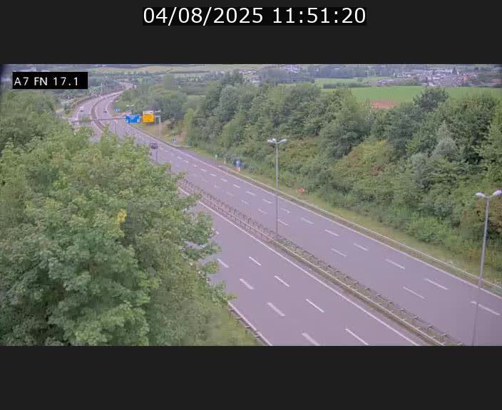 Caméra trafic Luxembourg - A7, Merscherbierg direction Mersch