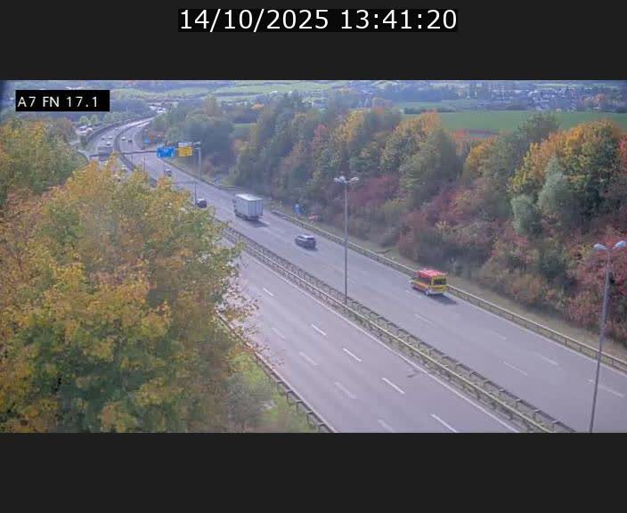 Caméra trafic Luxembourg - A7, Merscherbierg direction Mersch