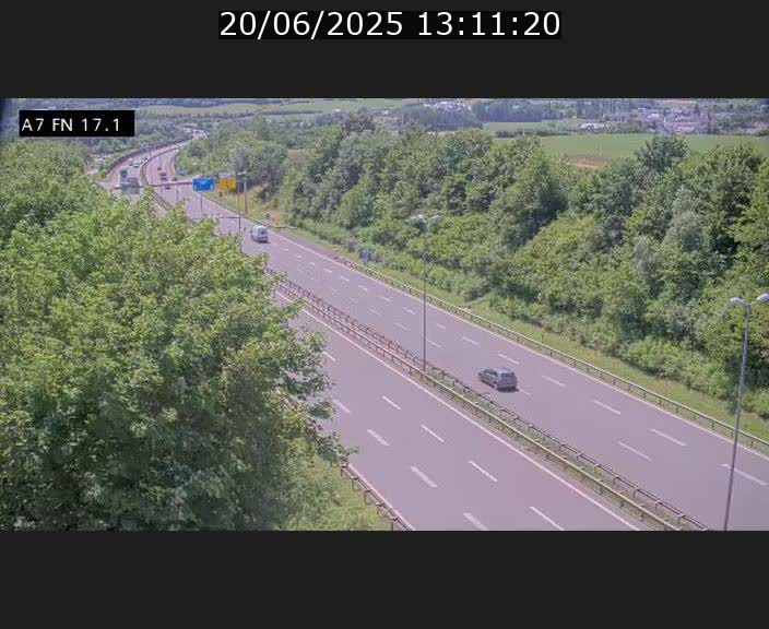 Caméra trafic Luxembourg - A7, Merscherbierg direction Mersch