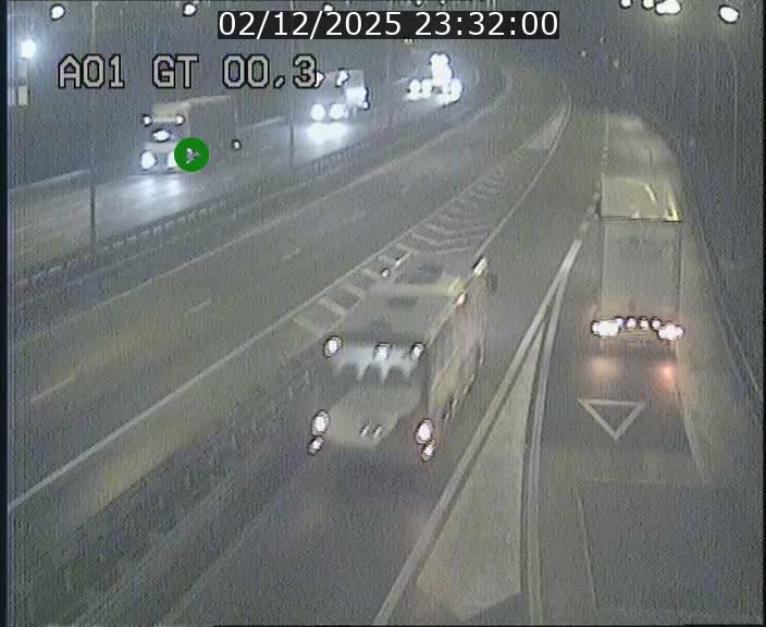 Traffic live webcam Luxembourg Croix de Gasperich - A1 direction Kirchberg - BK 0.3