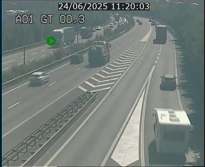 Traffic live webcam Luxembourg Croix de Gasperich - A1 direction Kirchberg - BK 0.3