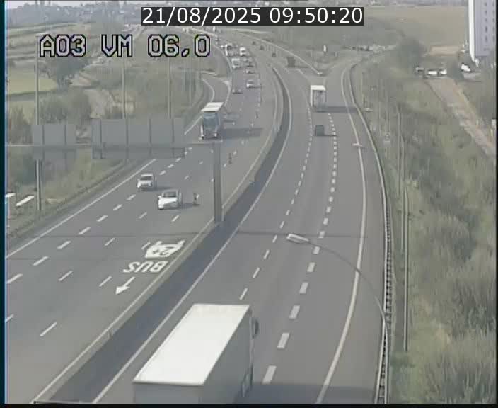 Traffic live webcam Luxembourg Aire de Berchem - A3 - BK 6 - direction France