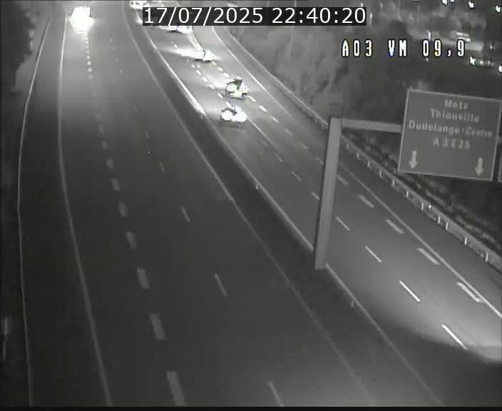 Webcam Autoroute à la Croix de Bettembourg - A3 - BK 9.9 - direction France